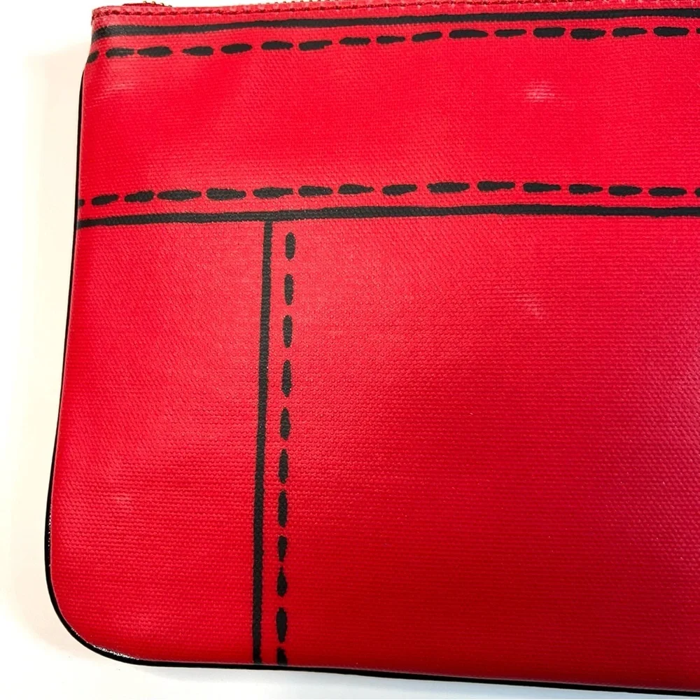 Rare Kate Spade Postmark Zipper Clutch Flat Pouch